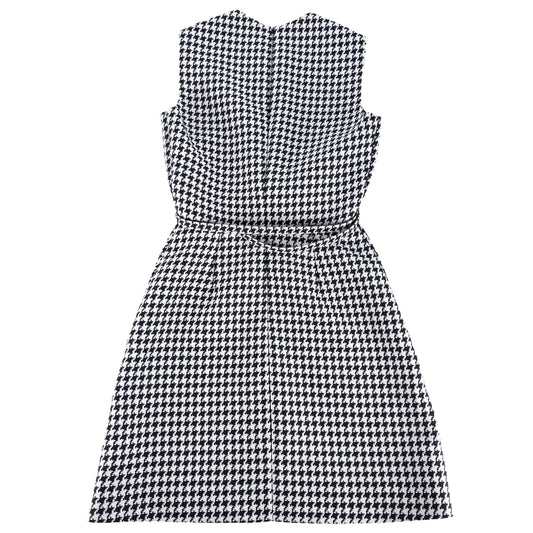 【秋物特集】 Christian Dior クリスチャンディオール ワンピース タンクドレス 千鳥柄 服 アパレル 34 411R94A1479 グレー ネイビー 紺 春 秋 ウール シルク レディース【中古品】