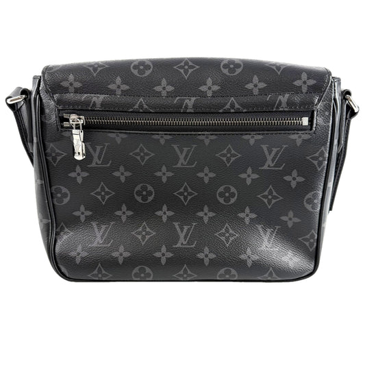 LOUIS VUITTON ルイヴィトン ショルダーバッグ モノグラムエクリプス ディストリクトPM NV3 メッセンジャーバッグ 鞄 かばん M46255 ブラック 黒 シルバー金具 メンズ【中古品】