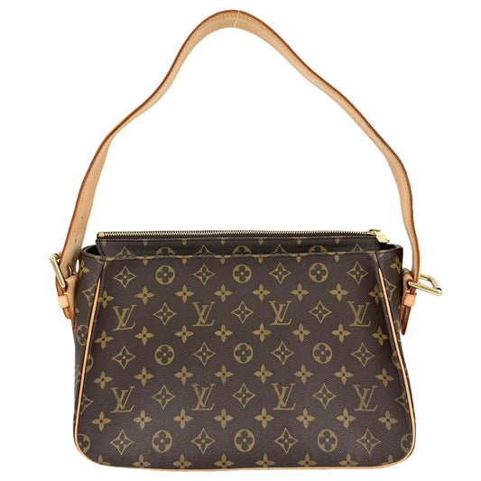 LOUIS VUITTON ルイヴィトン ショルダーバッグ ヴィバシテGM セミショルダーバッグ M51163 モノグラムキャンバス ブラウン 茶 ゴールド金具 レディース【中古品】