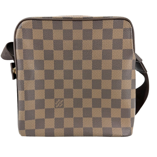 LOUIS VUITTON ルイヴィトン ショルダーバッグ オラフPM N41442 ダミエキャンバス ブラウン 茶 ゴールド金具 レディース【中古品】