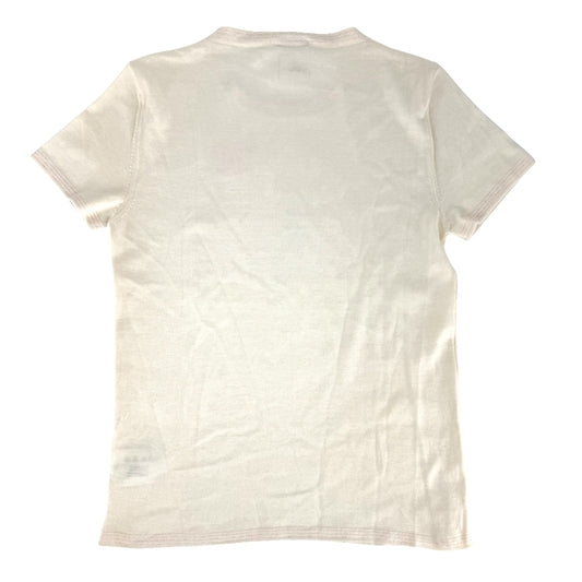 CHANEL シャネル 半袖Tシャツ ココマーク アパレル 服 トップス 38 ベージュ ピンク 夏 コットン カシミヤ エリートポリエステル レディース【中古品】