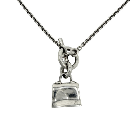 HERMES エルメス ネックレス ペンダント アミュレットケリー バッグモチーフ アクセサリー シルバー925 レディース 約13.1g【中古品】