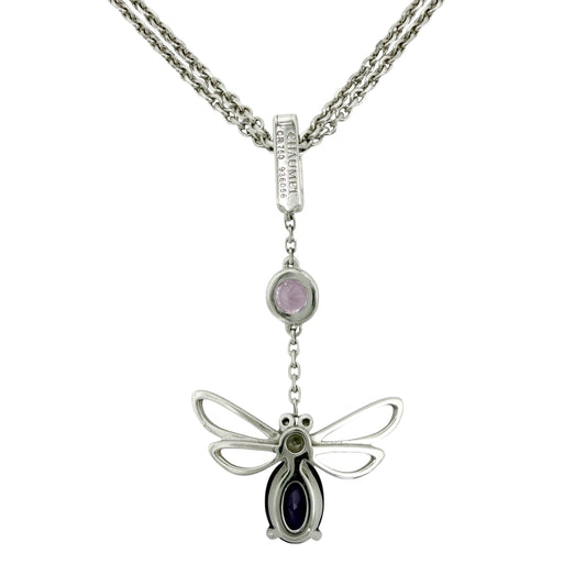 Chaumet ショーメ ネックレス アトラップモワ アクセサリー 18金WG 750 K18ホワイトゴールド ダイヤモンド シルバー パープル 紫
レディース 約9.0g【中古品】