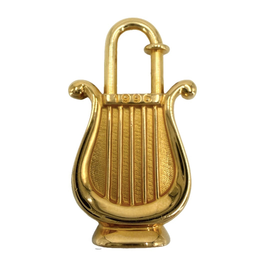 HERMES エルメス 小物 ハープ ANNEE DE LA MUSIQUE カデナ チャーム メンズ レディース ゴールド ユニセックス 約18.5g【中古品】