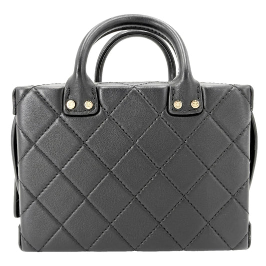 CHANEL シャネル 2WAY マトラッセ ココマーク ショルダーバッグ スモールバニティ AS3344 レザー ブラック 黒 ゴールド金具 レディース【中古品】