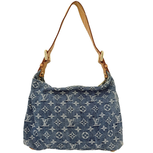 LOUIS VUITTON ルイヴィトン ショルダーバッグ バギーPM ハンドバッグ M95049 モノグラムデニム ブルー 青 ゴールド金具 レディース【中古品】
