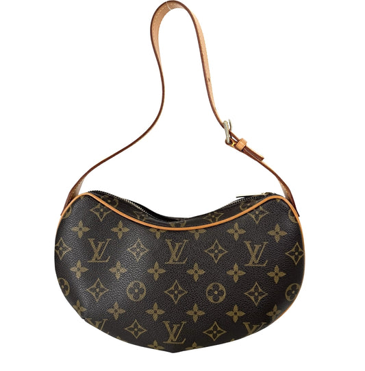 LOUIS VUITTON ルイヴィトン ショルダーバッグ ポシェットクロワッサン M51510 モノグラムキャンバス ブラウン 茶 ゴールド金具 レディース【中古品】