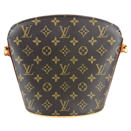 LOUIS VUITTON ルイヴィトン ショルダーバッグ ドルーオ M51290 モノグラムキャンバス ブラウン 茶 ゴールド金具 レディース【中古品】