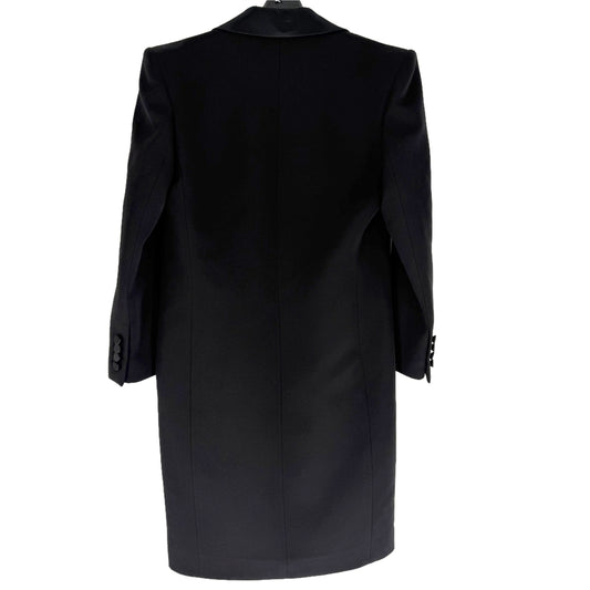 【秋物特集】 SAINT LAURENT PARIS サンローランパリ アウター タキシードドレス ロングコート チェスターコート アパレル 服 38 ブラック 黒 秋 冬 ウール レディース【中古品】