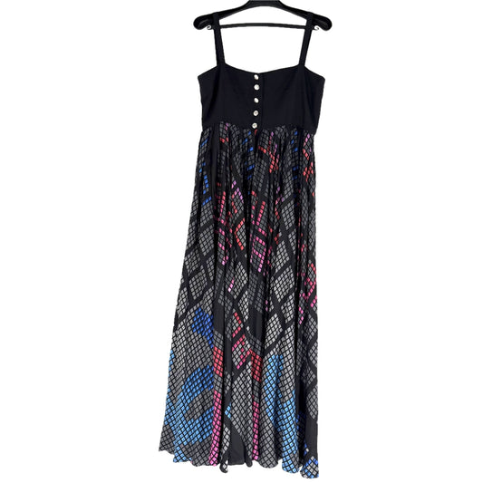 CHANEL シャネル ワンピース ロングスカート ココマーク アパレル 服 36 ブラック 黒 マルチカラー 春 夏 シルク レディース【中古品】
