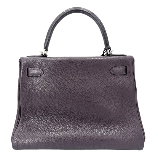 HERMES エルメス 2WAY ケリー28 トリヨンクレマンス ショルダーバッグ ハンドバッグ D刻印 トリヨンクレマンス パープル 紫
シルバー金具 レディース 2019年【中古品】
