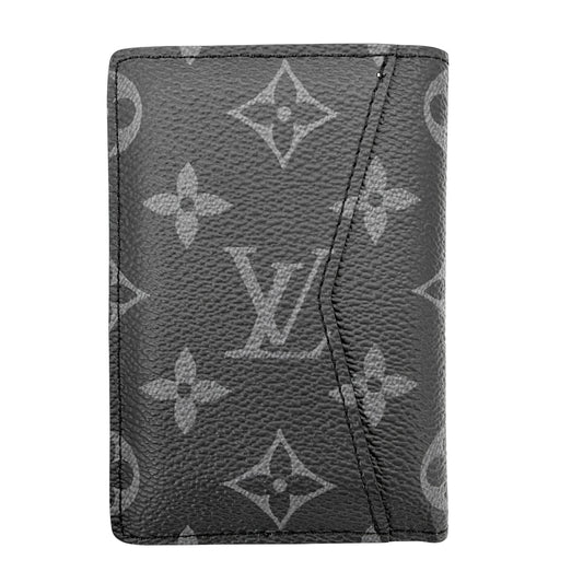 LOUIS VUITTON ルイヴィトン カードケース モノグラム・エクリプス オーガナイザー・ドゥ ポッシュ スタイリッシュ M61696 PVC ブラック 黒 メンズ【中古品】