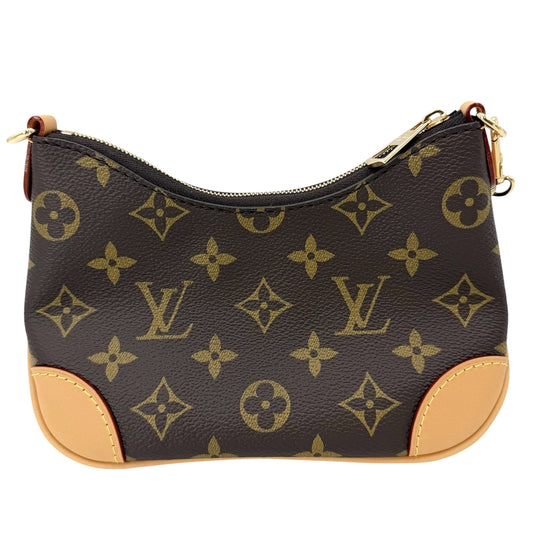 LOUIS VUITTON ルイヴィトン 2WAY ナノ・ブーローニュ ハンドバッグ ショルダーバッグ M25519 モノグラムキャンバス ブラウン 茶 ゴールド金具 レディース【中古品】