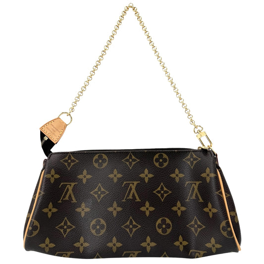 LOUIS VUITTON ルイヴィトン ハンドバッグ エヴァ チェーントート M95567 モノグラムキャンバス ブラウン 茶 ゴールド金具 レディース【中古品】