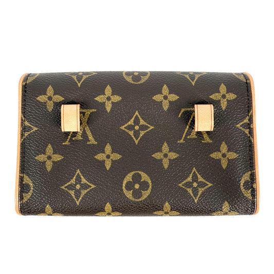LOUIS VUITTON ルイヴィトン ウエストバッグ ポシェットフロランティーヌ ボディバッグ ウエストポーチ M51855 モノグラムキャンバス ブラウン 茶 ゴールド金具 レディース【中古品】