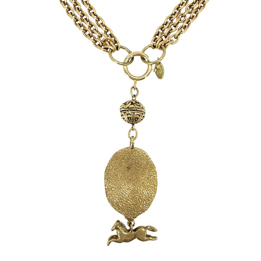 CHANEL シャネル ネックレス ココマーク ロングネックレス アクセサリー GP ゴールド レディース 約191.5g【中古品】