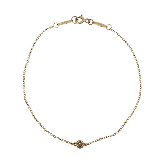 TIFFANY&Co. ティファニー ブレスレット エルサペレッティ バイザヤード ジュエリー アクセサリー K18ピンクゴールド ダイヤモンド レディース 約1.4g【中古品】
