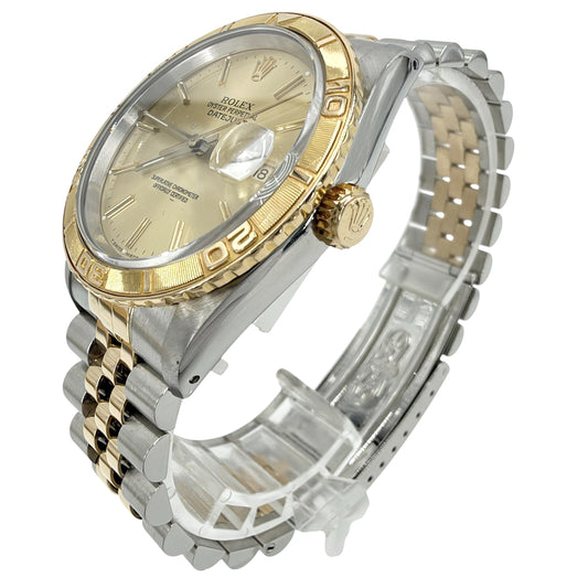 ROLEX ロレックス 腕時計 デイトジャスト サンダーバード 18金 AT シャンパンゴールド文字盤 16263 自動巻き ステンレススチール イエローゴールド メンズ【中古品】