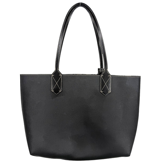 GUCCI グッチ トートバッグ リバーシブル ハンドバッグ かばん 鞄 372613 GGスプリームキャンバス レザー ブラウン 茶 ブラック 黒 レディース【中古品】