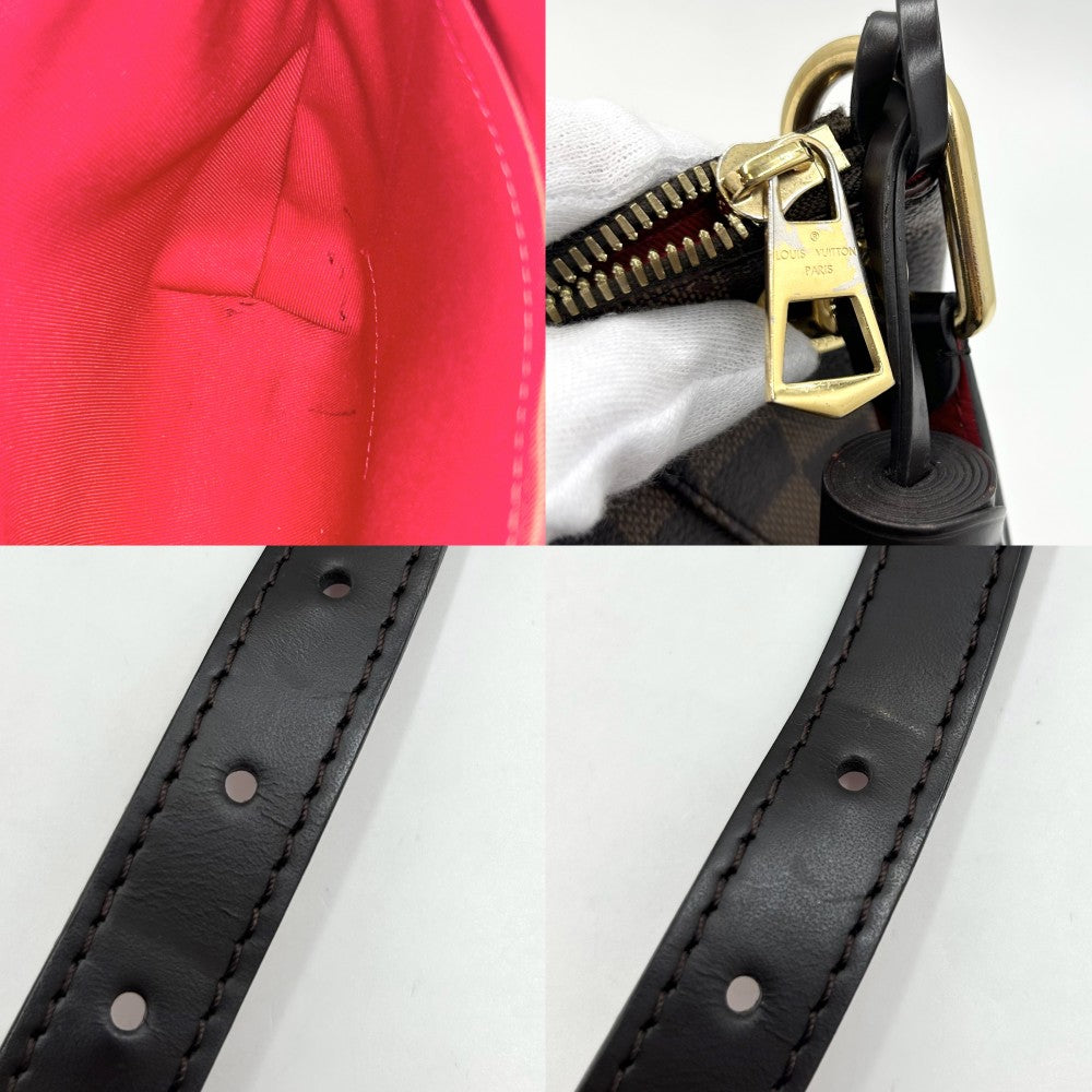 LOUIS VUITTON ルイヴィトン ショルダーバッグ ダミエ サウスバンク 鞄 かばん N42230 ブラウン 茶 ゴールド金具 レディース【中古品】
