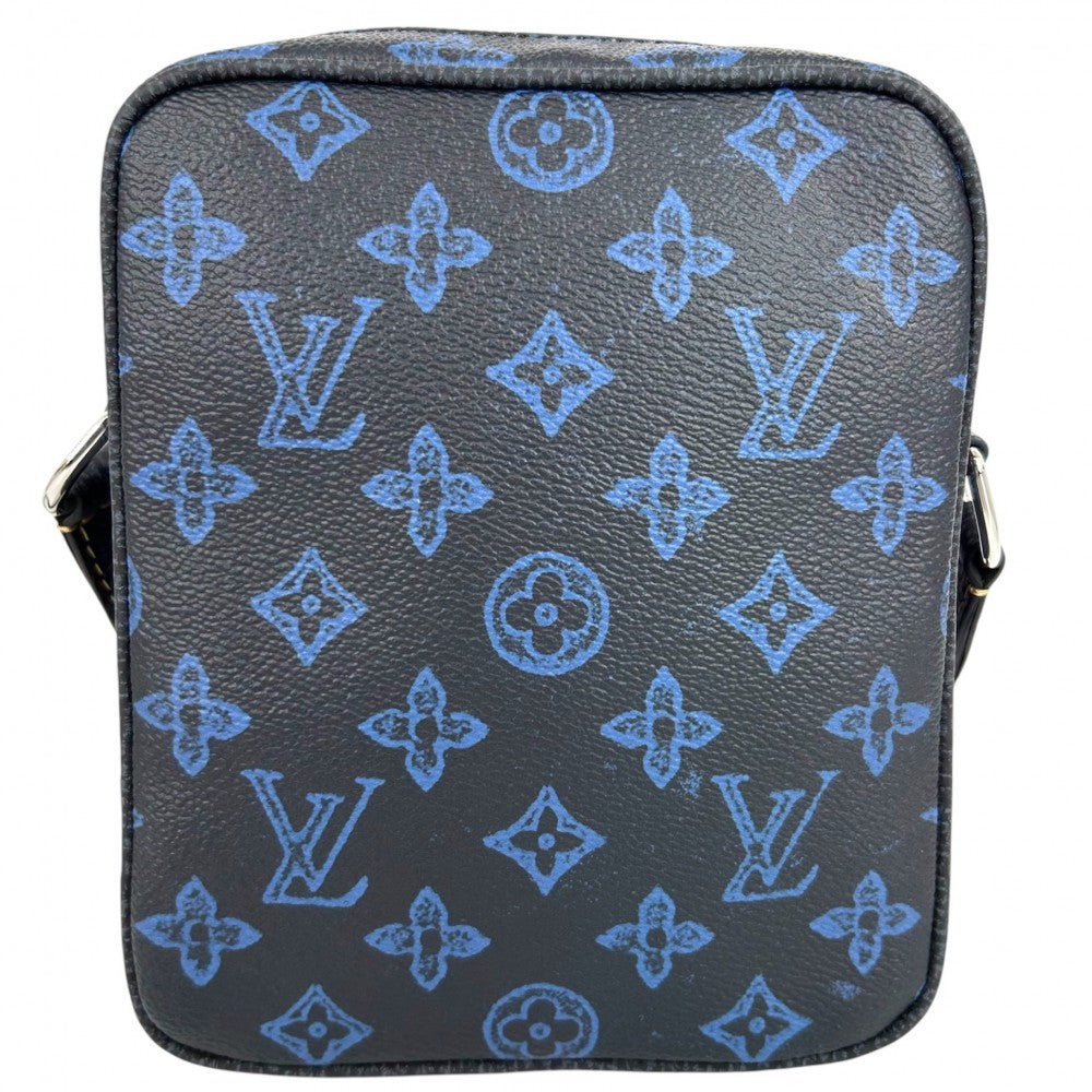 LOUIS VUITTON ルイヴィトン ショルダーバッグ モノグラムレコード クリストファー ウエアラブル ポシェット かばん 鞄 M81854 ネイビー 紺 ゴールド金具 メンズ【中古品】