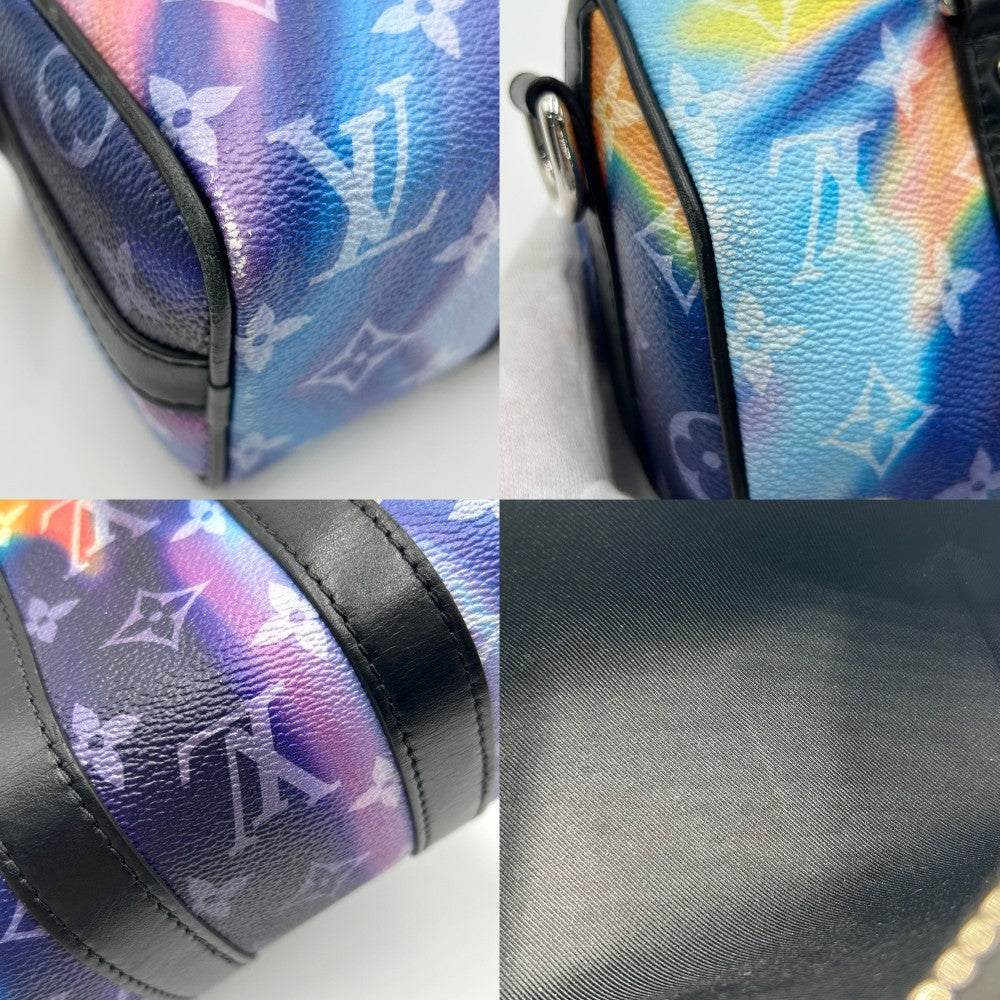 【開店SALE】 LOUIS VUITTON ルイヴィトン ハンドバッグ モノグラムサンセット キーポルXS ミニバッグ ミニバッグ 鞄 かばん M80953 ブラック 黒 マルチカラー ブラック金具 メンズ【中古品】