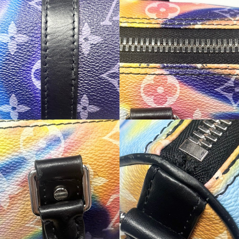 LOUIS VUITTON ルイヴィトン ハンドバッグ モノグラムサンセット キーポルXS ミニバッグ ミニバッグ 鞄 かばん M80953 ブラック 黒 マルチカラー ブラック金具 メンズ【中古品】