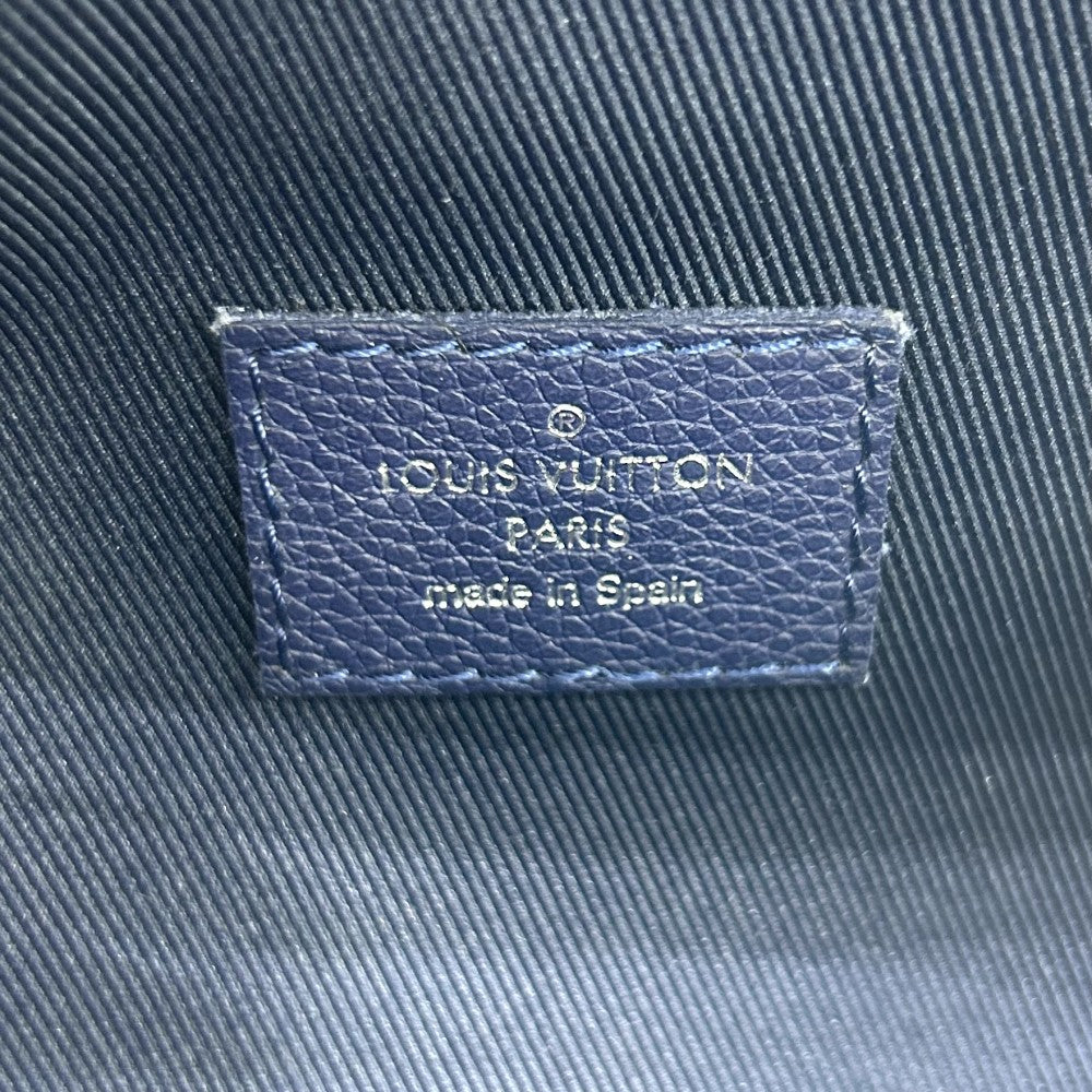 LOUIS VUITTON ルイヴィトン ボディバッグ モノグラムバンダナ ディスカバリーバムバッグPM ウエストバッグ ペイズリー柄 かばん 鞄 M20587 ブルー 青 シルバー金具 メンズ【中古品】