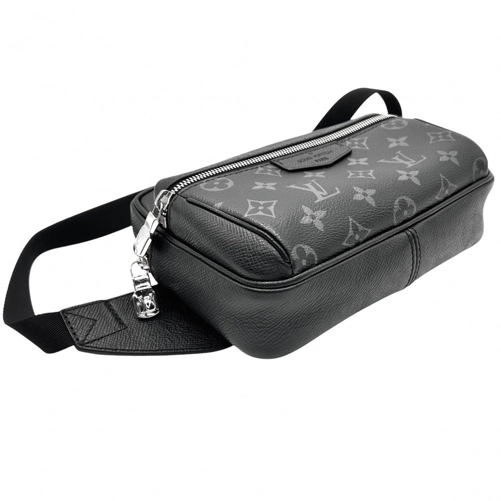 【開店SALE】 LOUIS VUITTON ルイヴィトン ボディバッグ モノグラムエクリプス バムバッグアウトドア タイガラマ ウエストポーチ ブラック 黒 かばん 鞄 M30245 ノワール シルバー金具 メンズ【中古品】