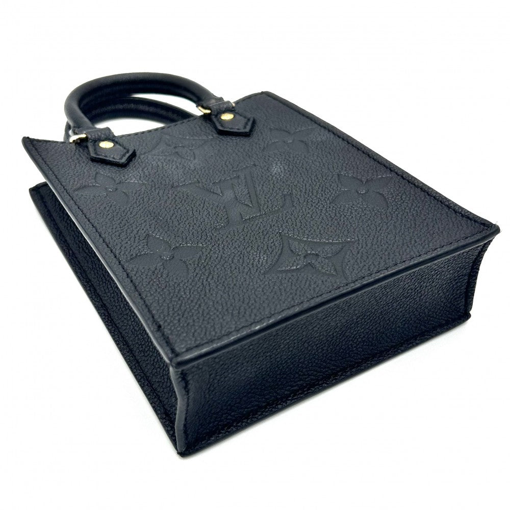 【開店SALE】 LOUIS VUITTON ルイヴィトン 2WAY モノグラムアンプラント プティットサックプラ ミニショルダーバッグ ハンドバッグ ポシェット ブラック 黒 M80478 ノワール ゴールド金具 レディース【中古品】