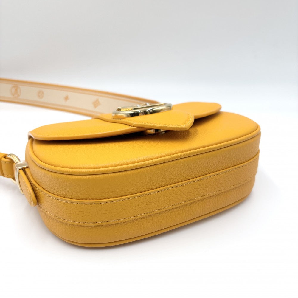 【開店SALE】 LOUIS VUITTON ルイヴィトン ショルダーバッグ ポンヌフソフトPM オレンジ かばん 鞄 M58729 レザー サンビーム ゴールド金具 レディース【中古品】