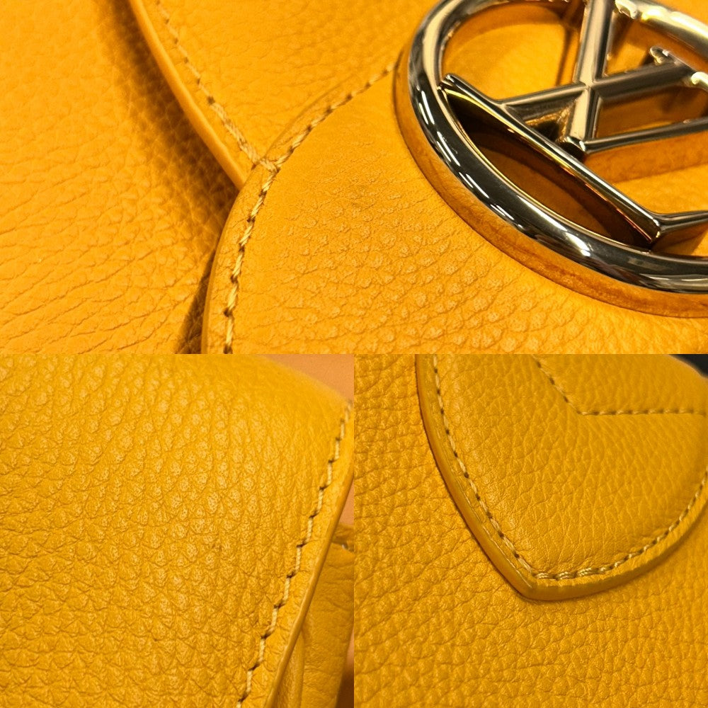 【開店SALE】 LOUIS VUITTON ルイヴィトン ショルダーバッグ ポンヌフソフトPM オレンジ かばん 鞄 M58729 レザー サンビーム ゴールド金具 レディース【中古品】