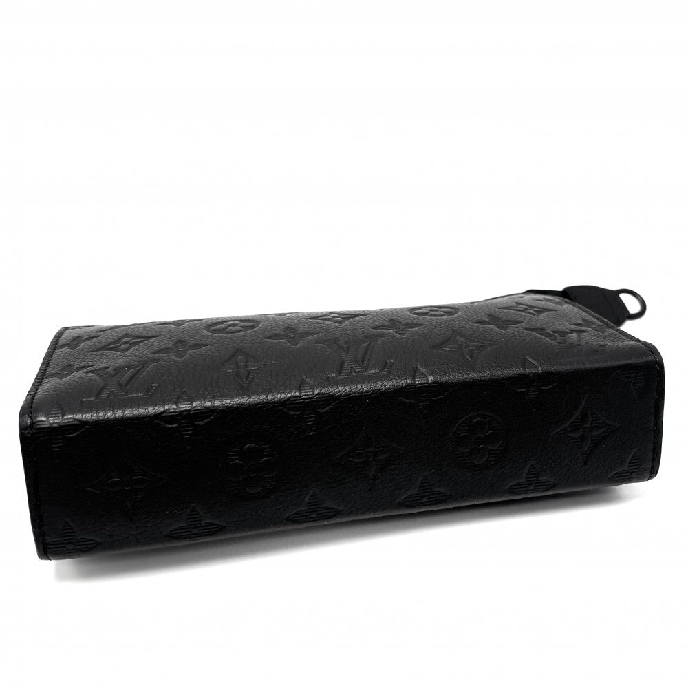 LOUIS VUITTON ルイヴィトン ショルダーバッグ モノグラムシャドウ ガストン・ウェアラブル ウォレット クラッチバッグ 2WAY M81115 ブラック 黒 ブラック金具 メンズ【中古品】