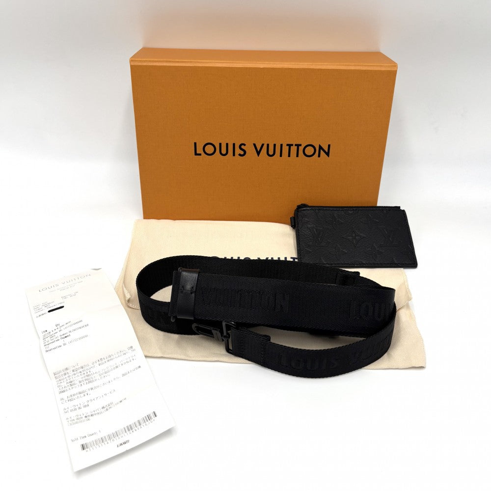 LOUIS VUITTON ルイヴィトン ショルダーバッグ モノグラムシャドウ ガストン・ウェアラブル ウォレット クラッチバッグ 2WAY M81115 ブラック 黒 ブラック金具 メンズ【中古品】