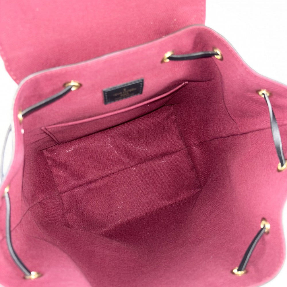 【開店SALE】 LOUIS VUITTON ルイヴィトン リュック モノグラム モンスリ NM PM バックパック かばん 鞄 M45515 ブラウン 茶 ブラック 黒 ゴールド金具 レディース【中古品】