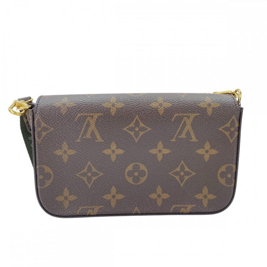 LOUIS VUITTON ルイヴィトン ショルダーバッグ ミュルティ ポシェット フェリシー M80091 モノグラムキャンバス ブラウン 茶 カーキ ゴールド金具 レディース【中古品】