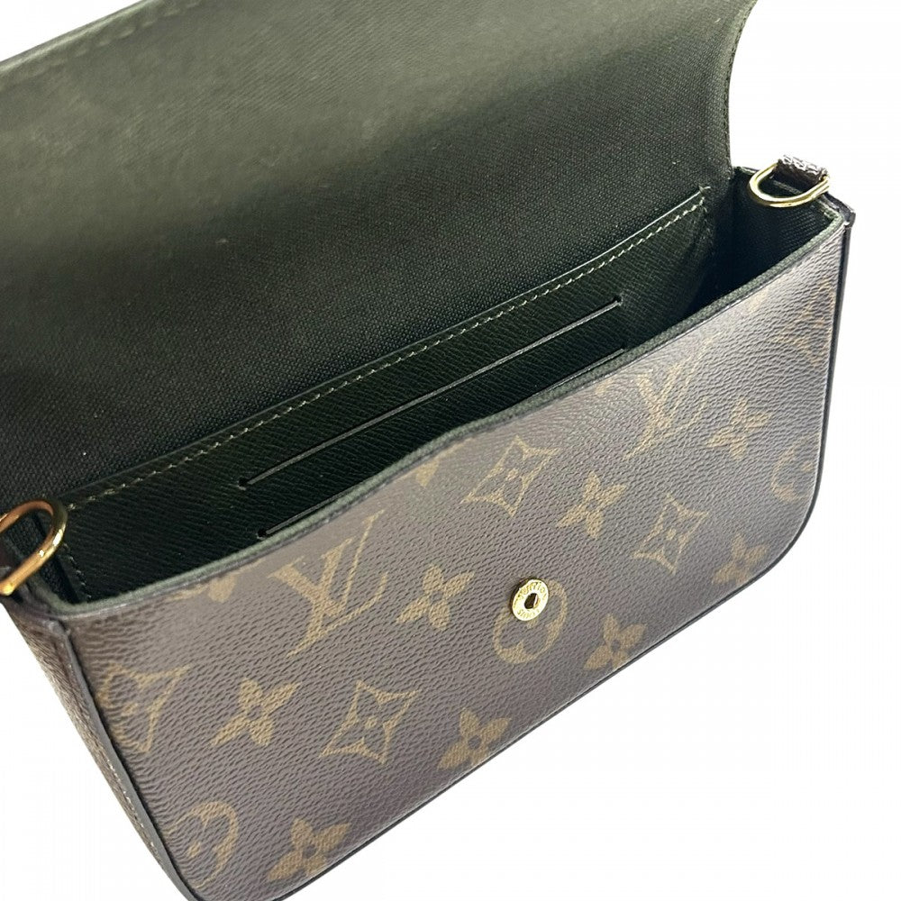 LOUIS VUITTON ルイヴィトン ショルダーバッグ ミュルティ ポシェット フェリシー M80091 モノグラムキャンバス ブラウン 茶 カーキ ゴールド金具 レディース【中古品】