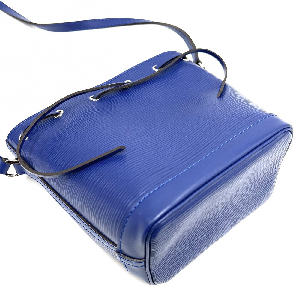 LOUIS VUITTON ルイヴィトン ショルダーバッグ エピ ナノノエ ミニバッグ 青 M42572 ブルーベリー シルバー金具 レディース【中古品】