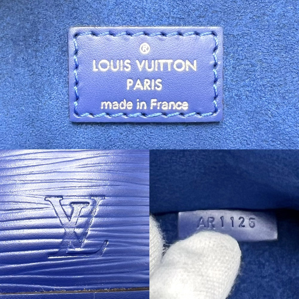 LOUIS VUITTON ルイヴィトン ショルダーバッグ エピ ナノノエ ミニバッグ 青 M42572 ブルーベリー シルバー金具 レディース【中古品】