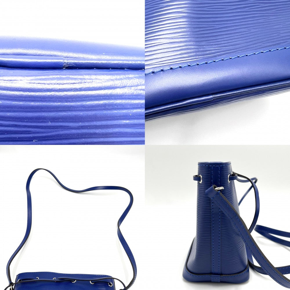 LOUIS VUITTON ルイヴィトン ショルダーバッグ エピ ナノノエ ミニバッグ 青 M42572 ブルーベリー シルバー金具 レディース【中古品】