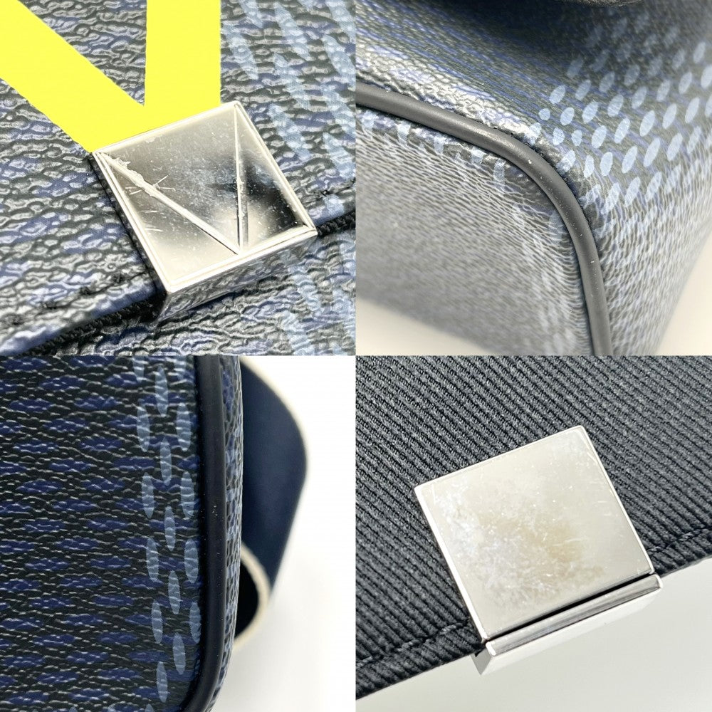 LOUIS VUITTON ルイヴィトン ショルダーバッグ ダミエコバルトラティテュード ディストリクトMM アメリカズカップ メッセンジャーバッグ N44004 ネイビー 紺 シルバー金具 メンズ【中古品】