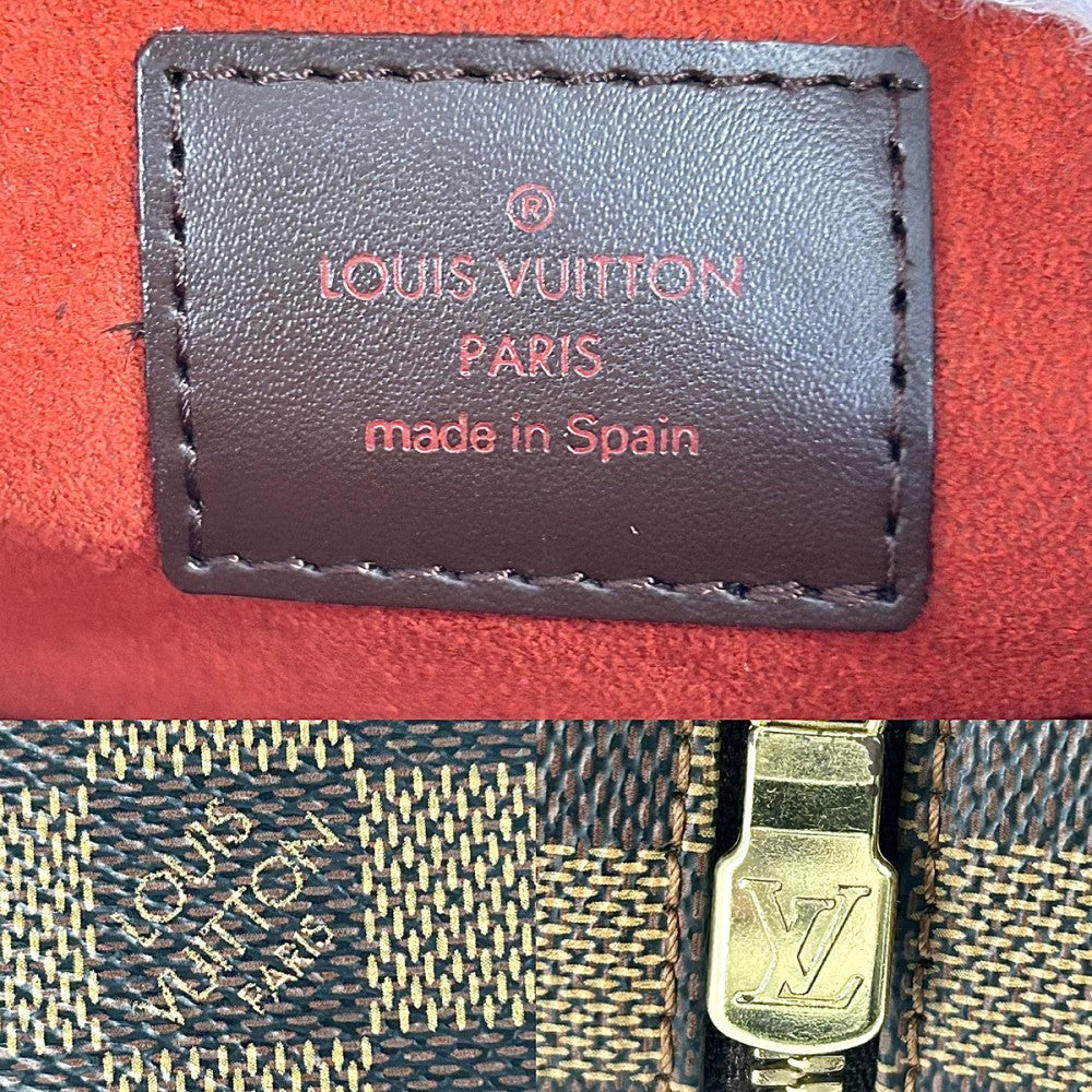 【開店SALE】 LOUIS VUITTON ルイヴィトン ハンドバッグ サリアミニ 小さめ かばん 鞄 N51286 ダミエキャンバス ブラウン 茶 ゴールド金具 レディース【中古品】