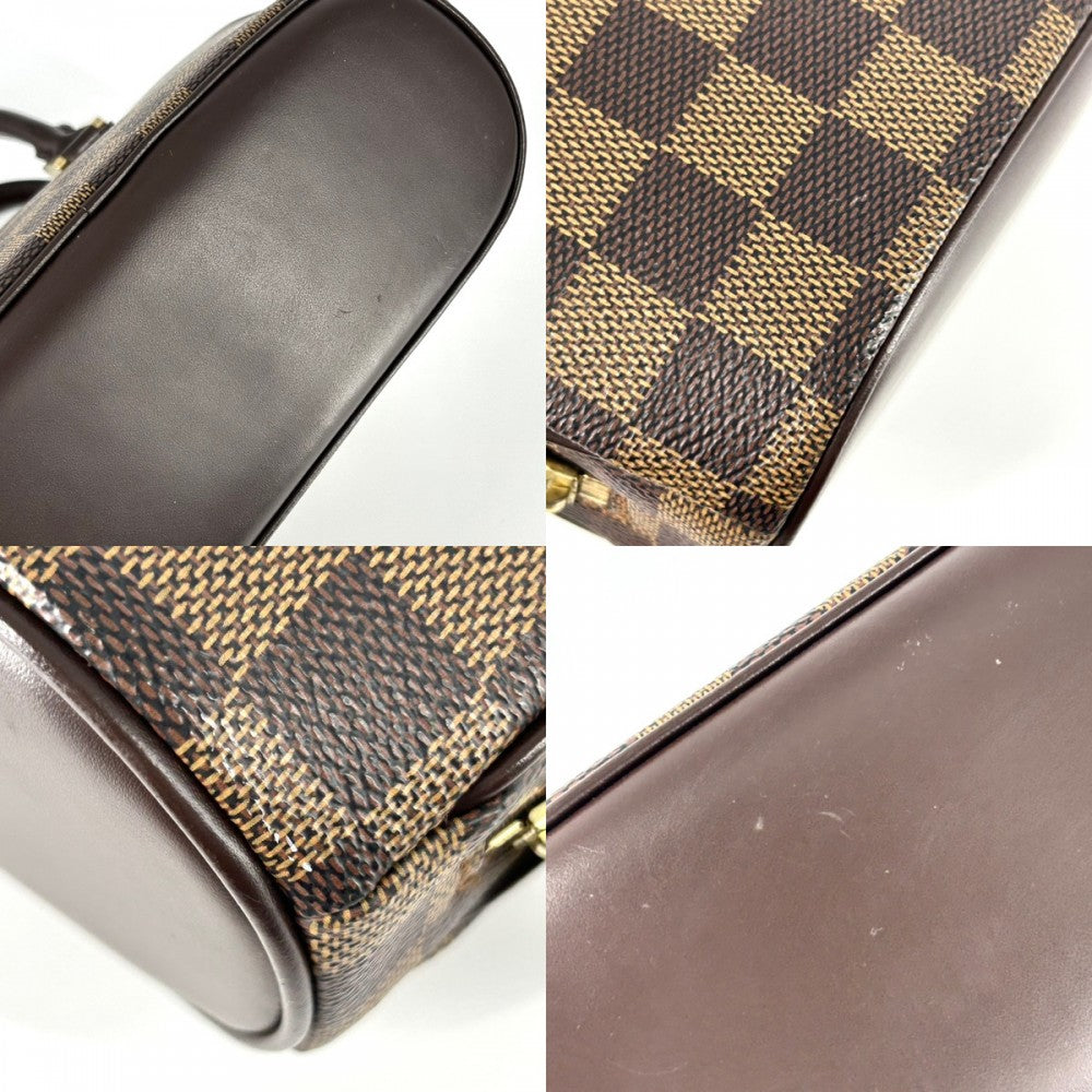 【開店SALE】 LOUIS VUITTON ルイヴィトン ハンドバッグ サリアミニ 小さめ かばん 鞄 N51286 ダミエキャンバス ブラウン 茶 ゴールド金具 レディース【中古品】