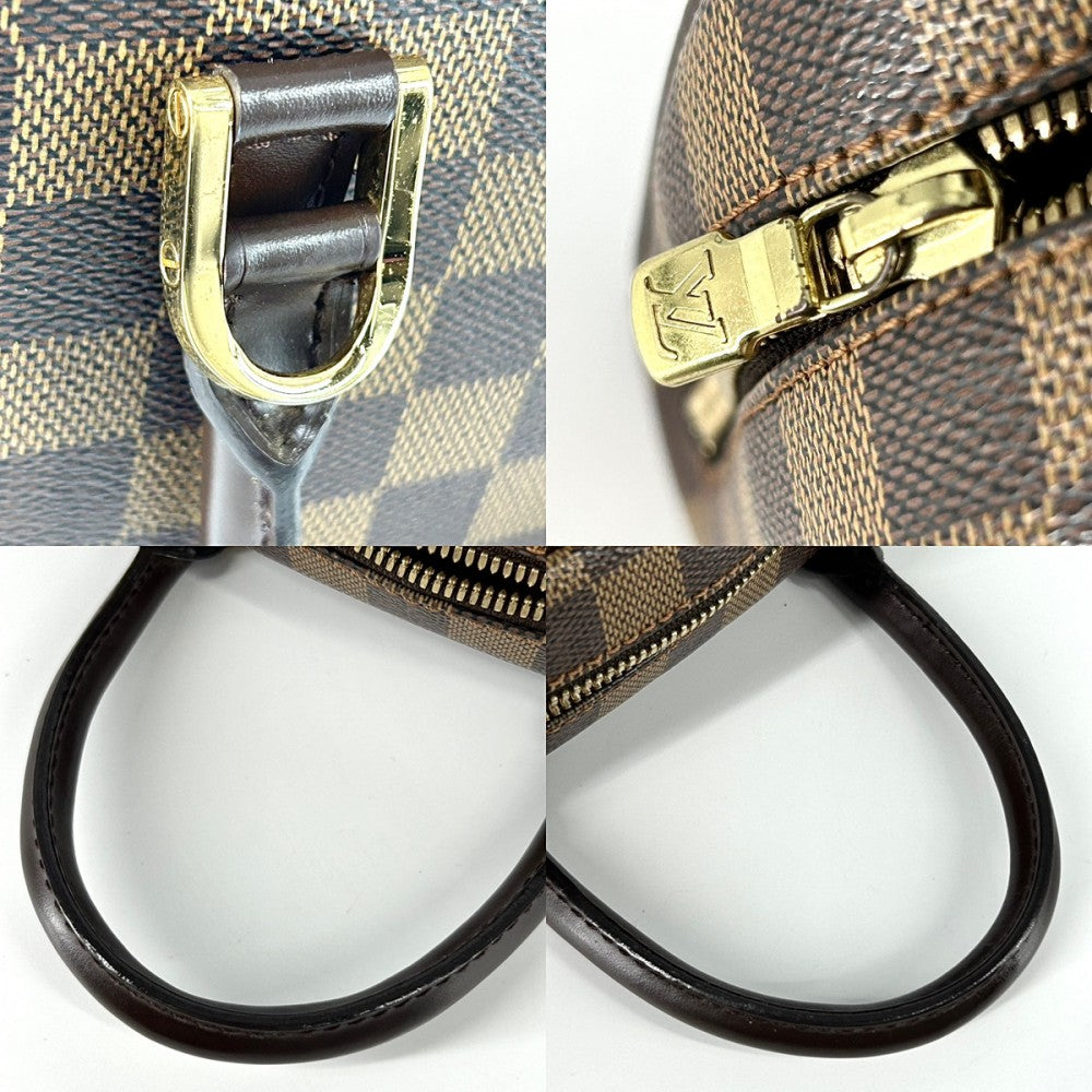 【開店SALE】 LOUIS VUITTON ルイヴィトン ハンドバッグ サリアミニ 小さめ かばん 鞄 N51286 ダミエキャンバス ブラウン 茶 ゴールド金具 レディース【中古品】