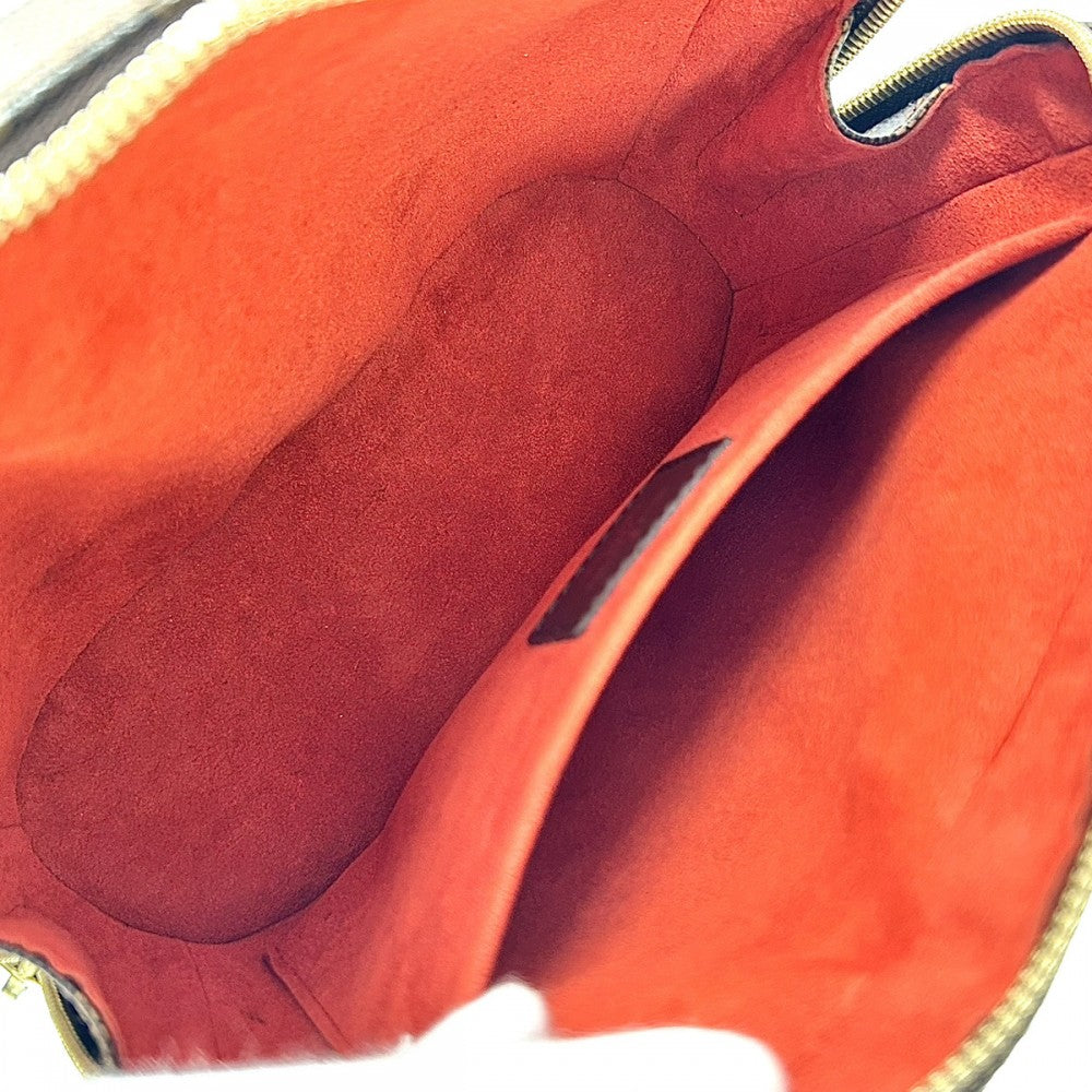 【開店SALE】 LOUIS VUITTON ルイヴィトン ハンドバッグ サリアミニ 小さめ かばん 鞄 N51286 ダミエキャンバス ブラウン 茶 ゴールド金具 レディース【中古品】
