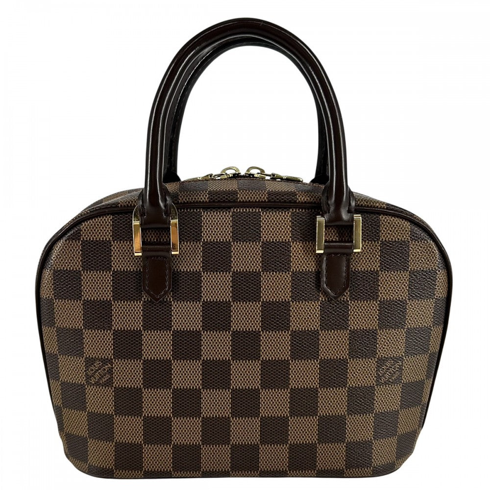 LOUIS VUITTON ルイヴィトン ハンドバッグ サリアミニ 小さめ かばん 鞄 N51286 ダミエキャンバス ブラウン 茶 ゴールド金具 レディース【中古品】