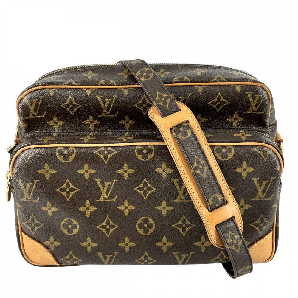 LOUIS VUITTON ルイヴィトン ショルダーバッグ ナイル M45244 モノグラムキャンバス ブラウン 茶 ゴールド金具 レディース【中古品】