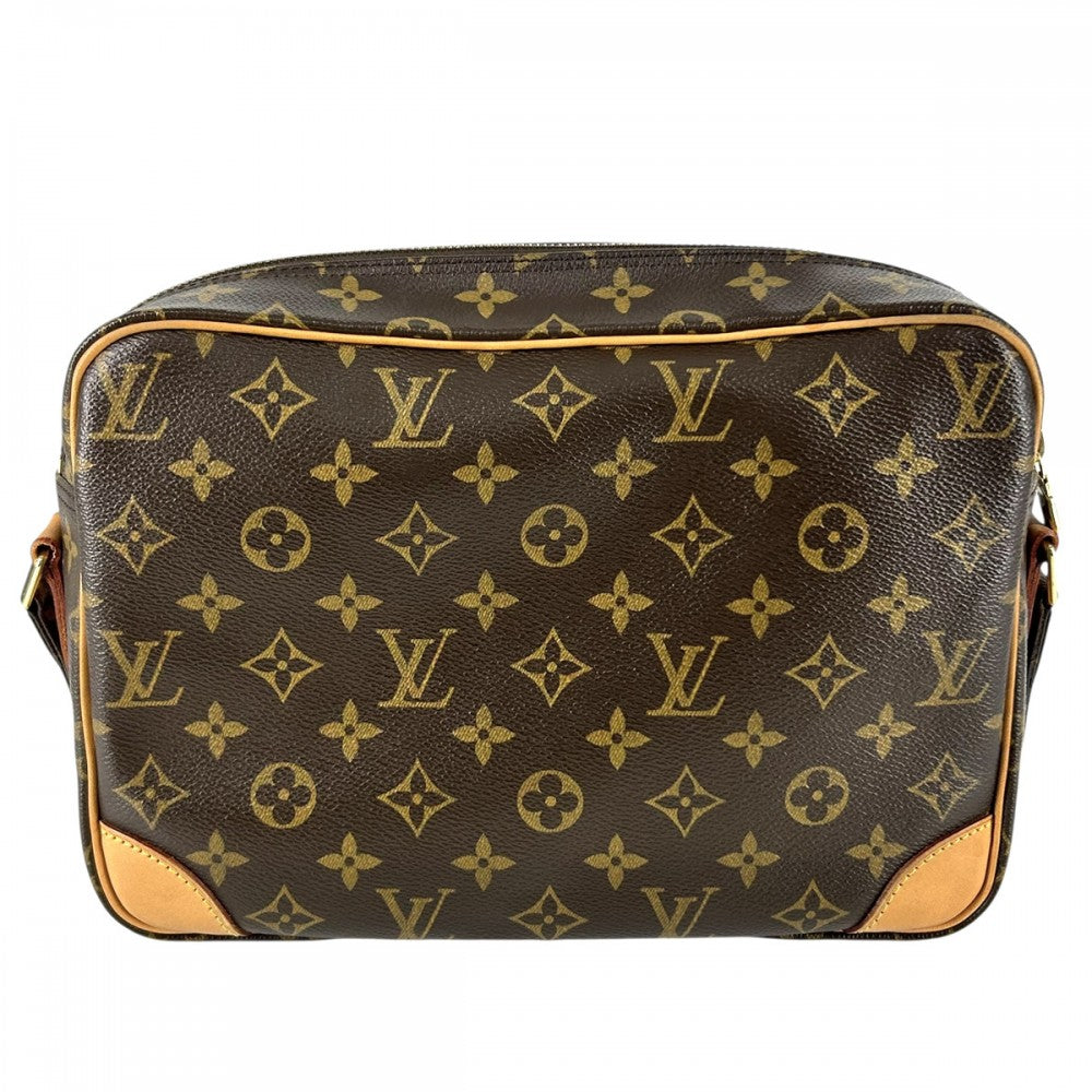 【開店SALE】 LOUIS VUITTON ルイヴィトン ショルダーバッグ ナイル M45244 モノグラムキャンバス ブラウン 茶 ゴールド金具 レディース【中古品】