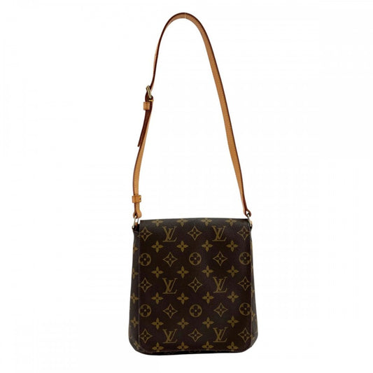 LOUIS VUITTON ルイヴィトン ショルダーバッグ ミュゼットサルサ ショートショルダー M51258 モノグラムキャンバス ブラウン 茶 ゴールド金具 レディース【中古品】