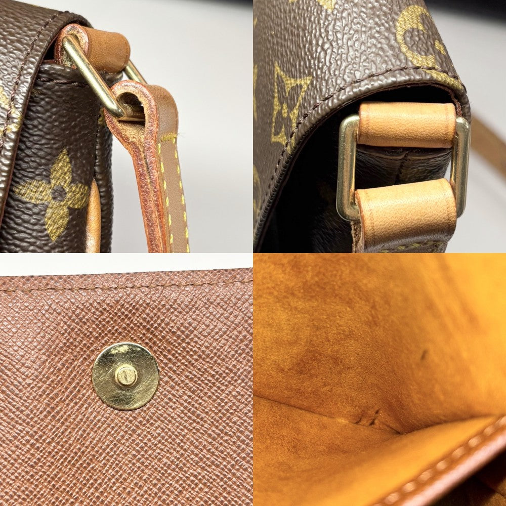 【開店SALE】 LOUIS VUITTON ルイヴィトン ショルダーバッグ ミュゼットサルサ ショートショルダー M51258 モノグラムキャンバス ブラウン 茶 ゴールド金具 レディース【中古品】